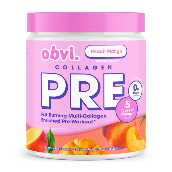 My Obvi Corp Peach Mango Pre-Workout Collagen