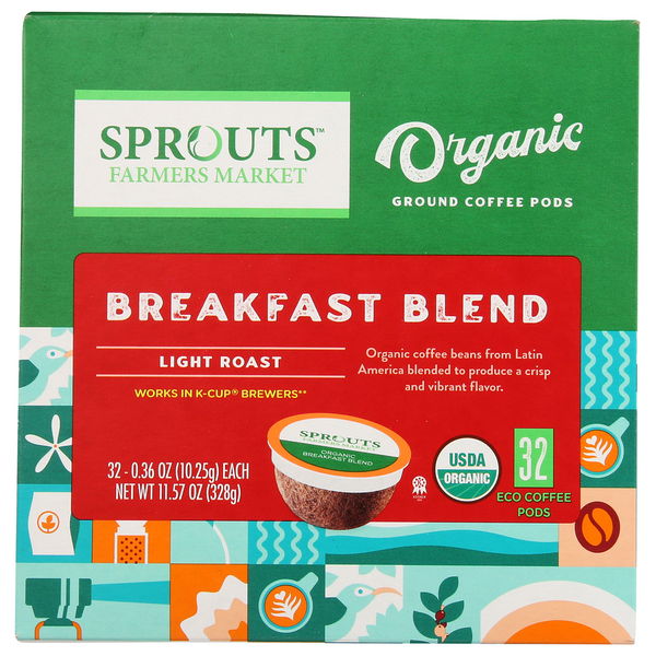 Sprouts Organic Breakfast Blend Eco Coffee Pods
