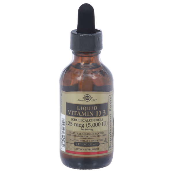 Solgar Liquid Vit D3 5000 Iu Orange