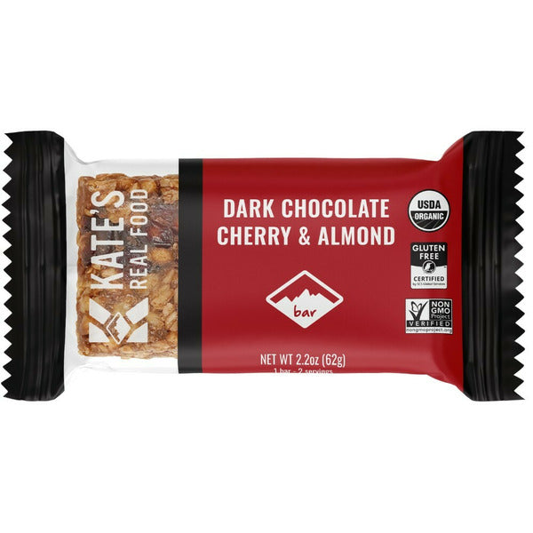 Kate's Real Food Organic Dark Chocolate Cherry & Almond Bar