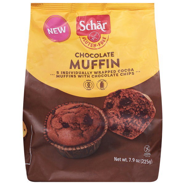 Schar Double Chocolate Chip Muffins 5 Pack