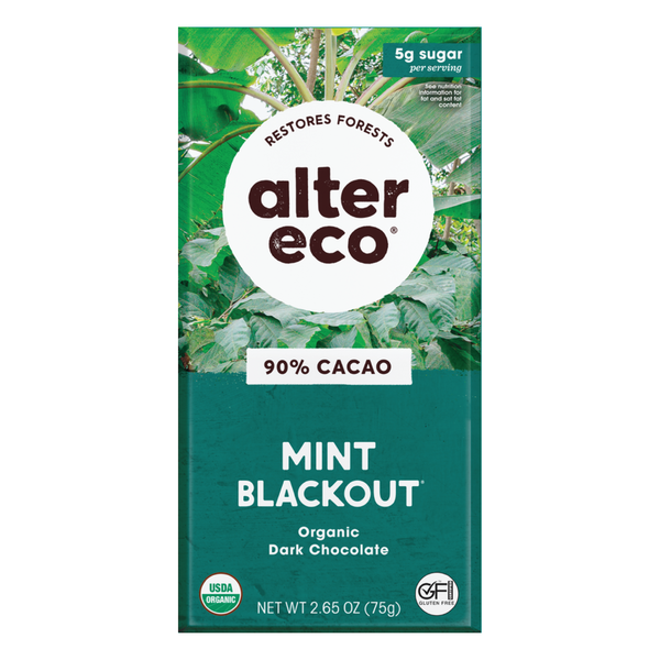 Alter Eco Organic Mint Chocolate Bar