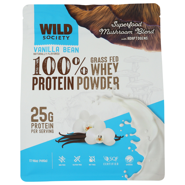 Wild Society Nutrition Vanilla Bean Whey Protein Powder