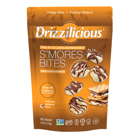 Drizzilicious S'Mores Mini Rice Cake Bites