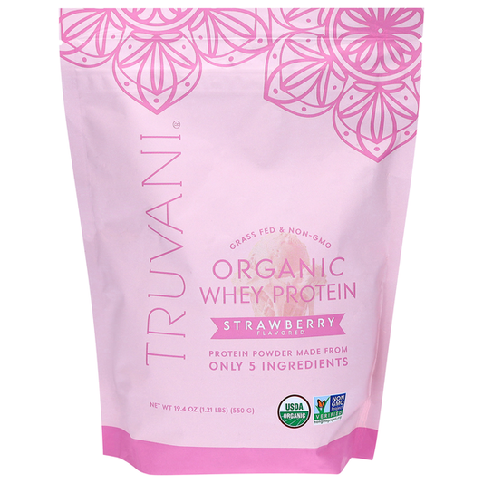 Truvani Organic Strawberry Whey Protein