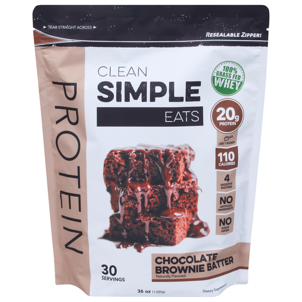 Clean Simple Eats Chocolate Brownie Batter Whey Protein