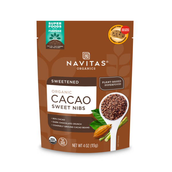 Navitas Organics Organic Sweet Chocolate Nibs