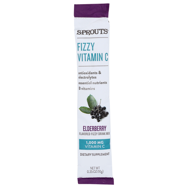 Sprouts Elderberry Fizzy Vitamin C Drink Mix Packet