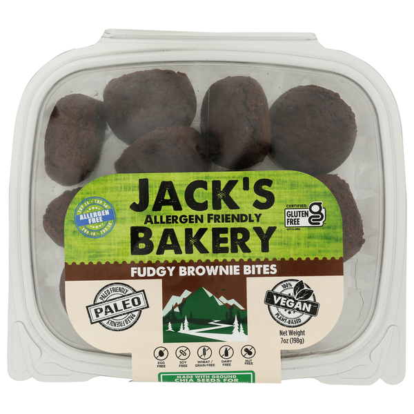 Jack's Allergen Friendly Bakery Fudgy Brownie Bites