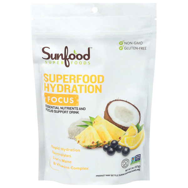 Sunfood Superfoods Pineapple Acai Focus Superfood Hydration