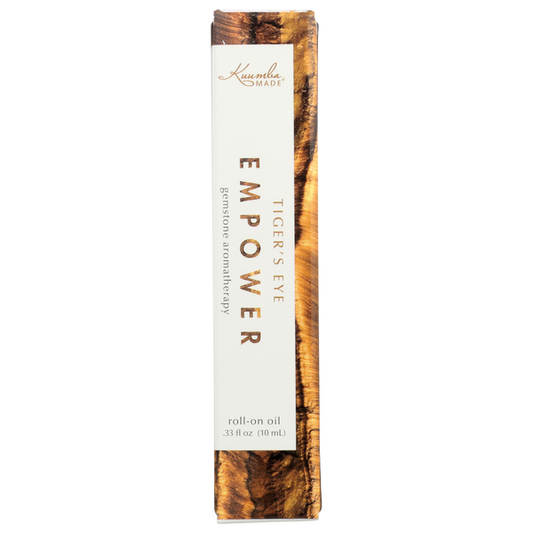 Kuumba Made Tiger's Eye Empower Gemstone Aromatherapy Roll-On