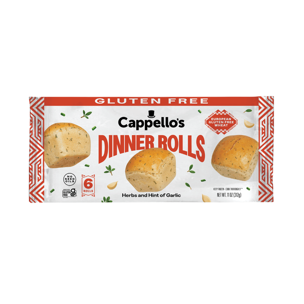 Cappello's Herbs And Hint Of Garlic Dinner Rolls 6 Count