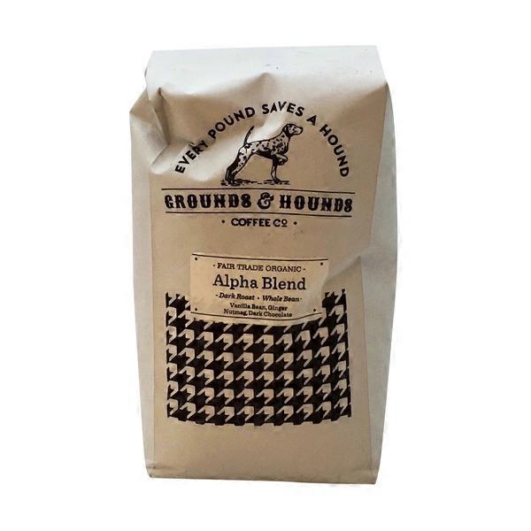 Grounds Hounds Organic Alpha Blend Dark Roast Whole Bean Coffee