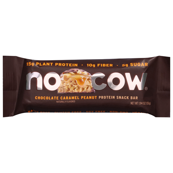 No Cow Chocolate Caramel Peanut Protein Snack Bar