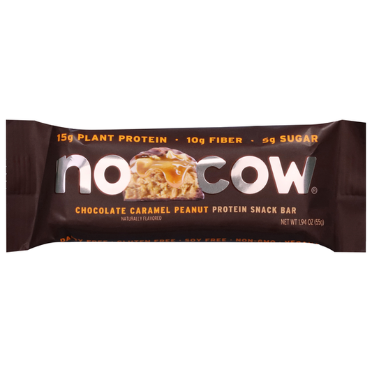 No Cow Chocolate Caramel Peanut Protein Snack Bar