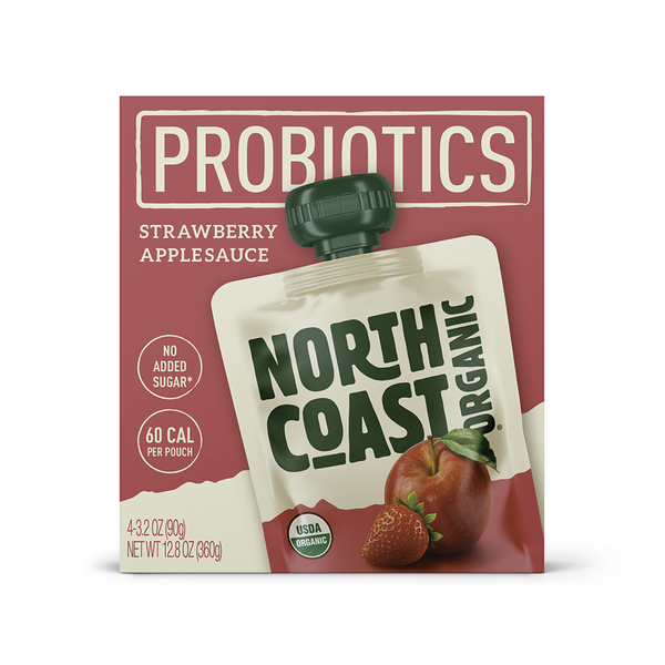 North Coast Organic Strawberry Apple Sauce + Probiotics