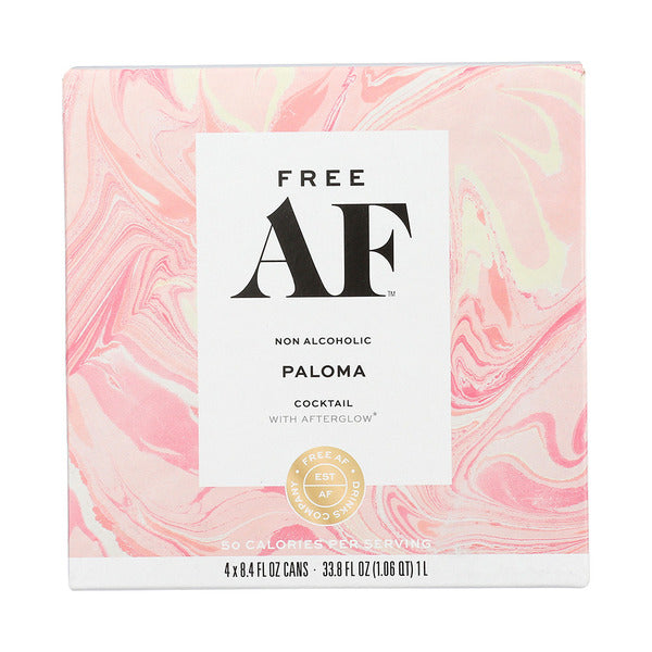 Free Af Drinks Company Paloma Non-Alcoholic Cocktail With Afterglow 4 Pack