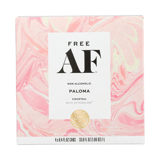Free Af Drinks Company Paloma Non-Alcoholic Cocktail With Afterglow 4 Pack
