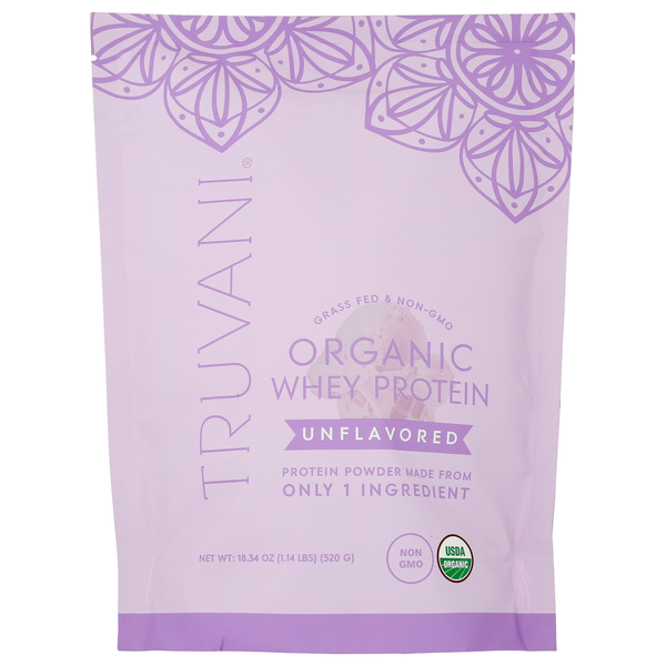 Truvani Organic Unflavored Whey Protein