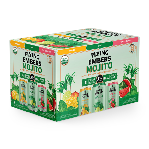 Flying Embers Organic Mojito Variety 6pk Can