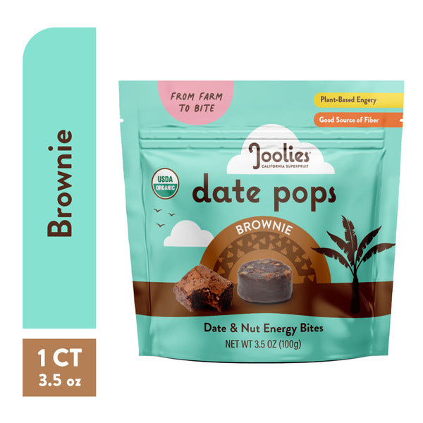 Joolies Organic Brownie Date Pops Date & Nut Energy Bites