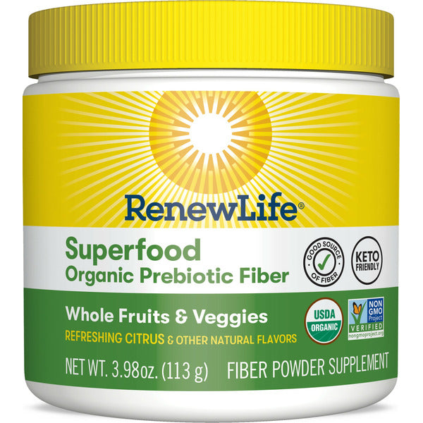 Renew Life Organic Superfood Prebiotic Fiber