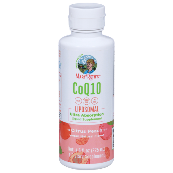 Mary Ruth's Citrus Peach CoQ10 Liposomal