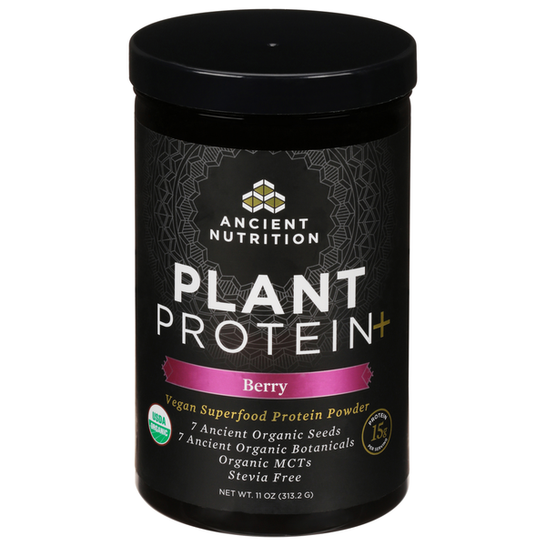 Ancient Nutrition Organic Berry Plant Protein Powder