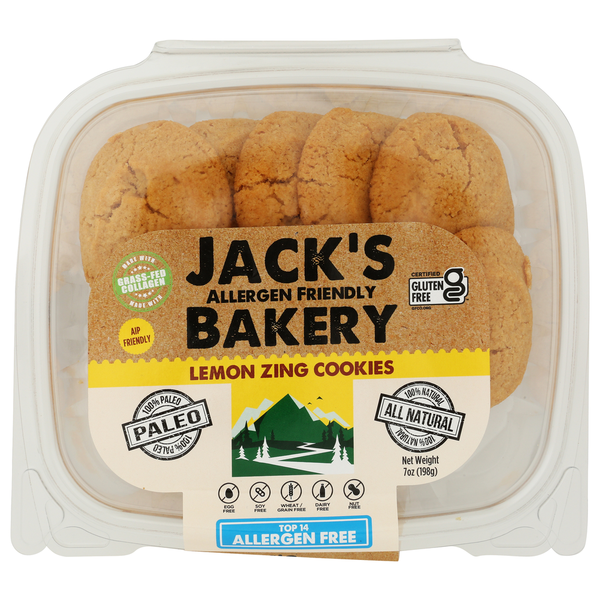 Jack's Allergen Friendly Bakery Lemon Zing Paleo Cookies
