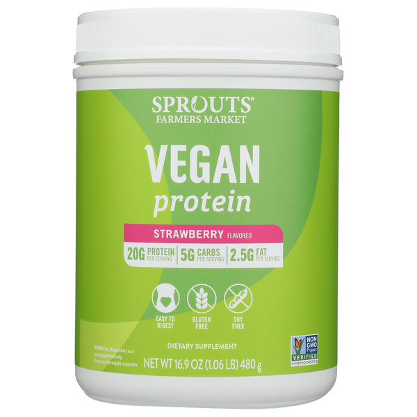 Sprouts Strawberry Delight Vegan Protein