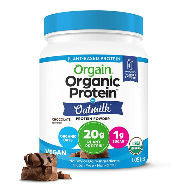 Orgain Organic Chocolate Oatmilk Protein Powder