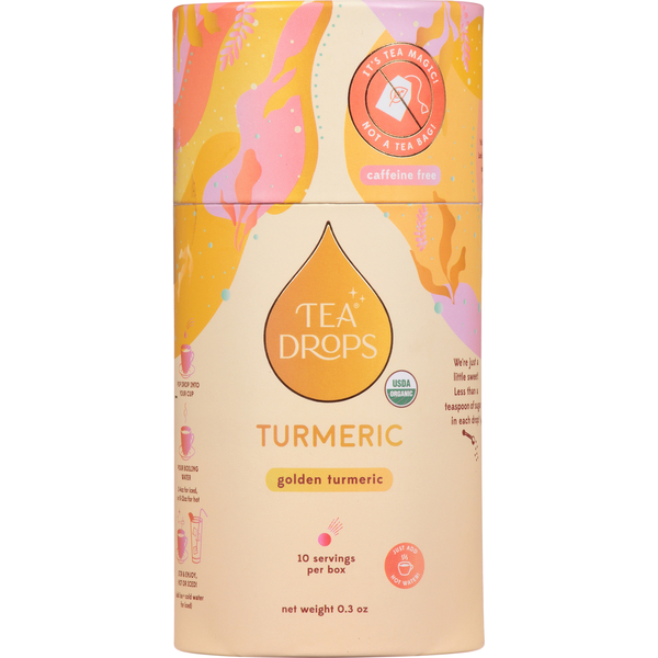 Tea Drops Turmeric Premium Bagless Herbal Tea