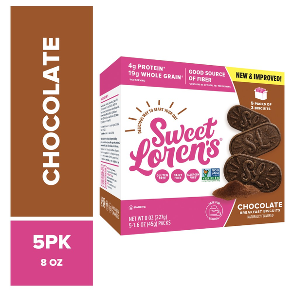 Sweet Lorens Chocolate Breakfast Biscuits 5 Pack