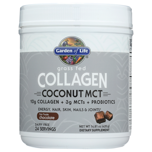 Garden Of Life Chocolate Collagen Coconut MCT Powder