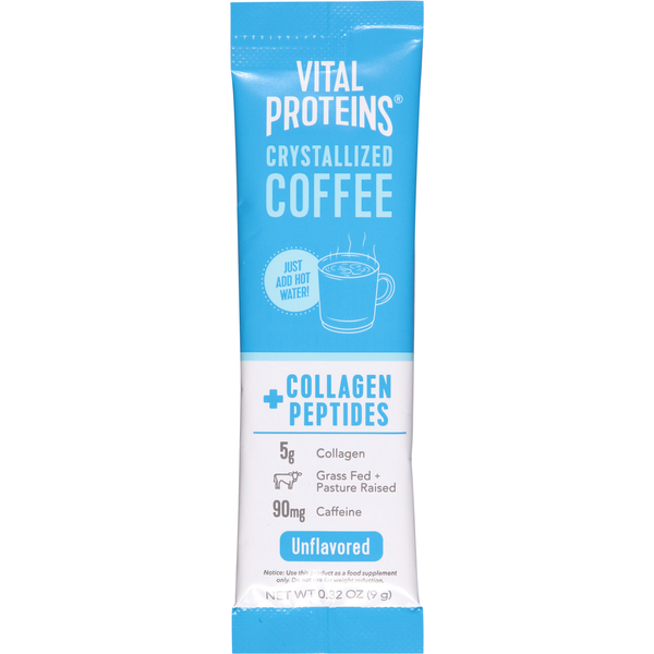 Vital Proteins Unflavored Crystalized Coffee With Collagen Peptides