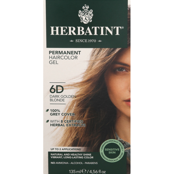 Herbatint 6D Dark Golden Blonde Permanent Haircolor Gel
