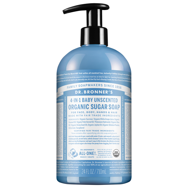 Dr. Bronner's Organic Baby Unscented Soap