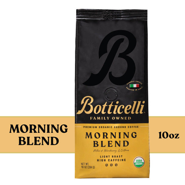 Botticelli Organic Morning Blend Light Roast Ground Coffee