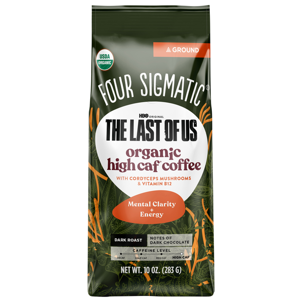 Four Sigmatic Last Of Us Organic High Caf Dark Roast Ground Coffee
