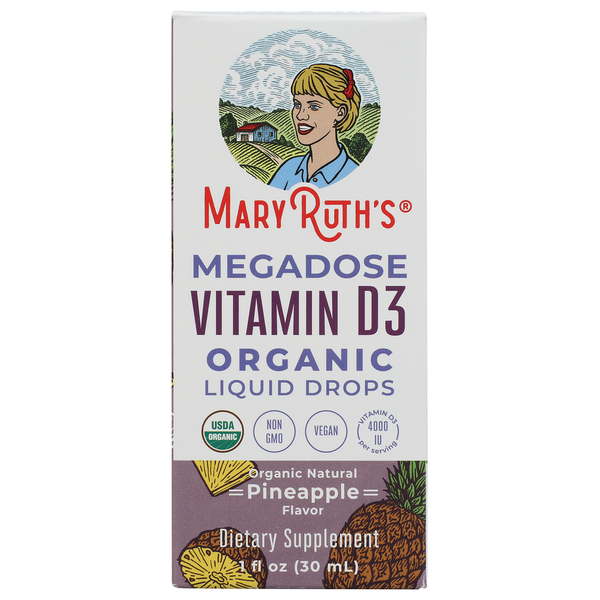 Mary Ruth's Organic Pineapple Vitamin D3 Drops