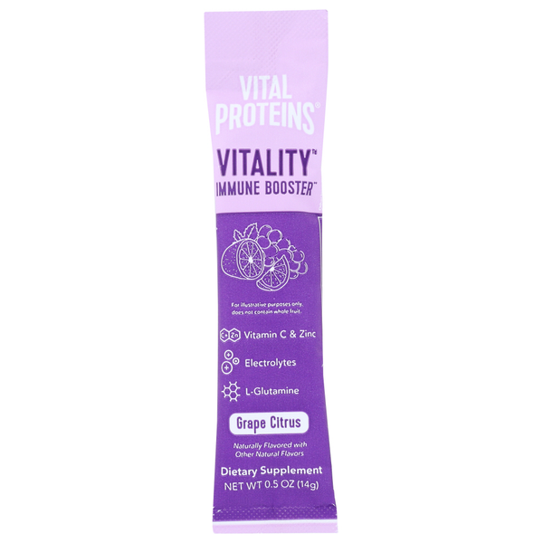 Vital Proteins Vitality Immune Booster Grape Citrus Single Stick