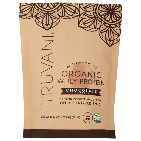 Truvani Organic Chocolate Whey Protein
