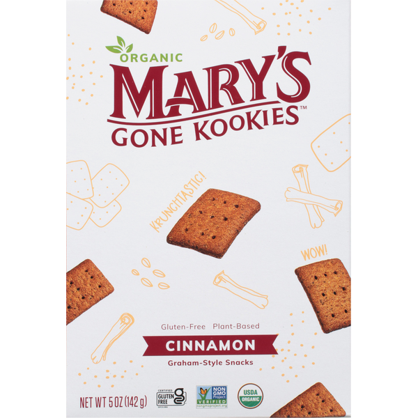 Mary's Gone Crackers Organic Cinnamon Graham Style Snacks