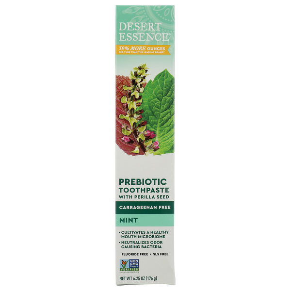 Desert Essence Mint Prebiotic Plant-Based Toothpaste