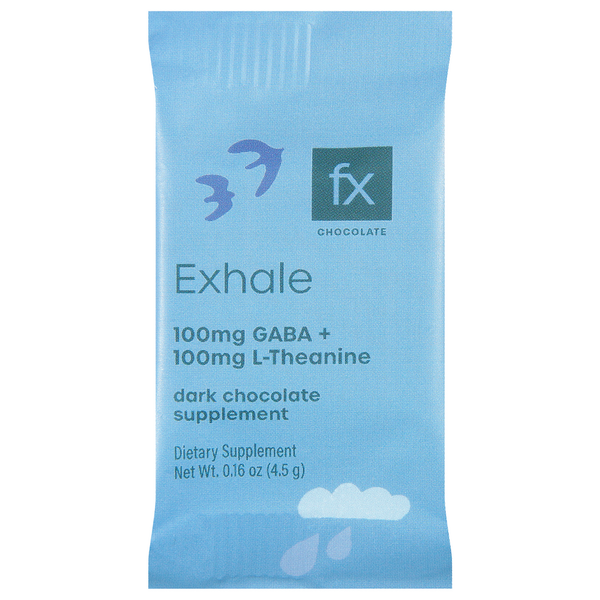Fx Chocolate Exhale GABA & L-Theanine Dark Chocolate Supplement