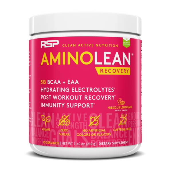 Rsp Nutrition AminoLean Recovery - Amino Acids & Electrolytes, Hibiscus Lemonade