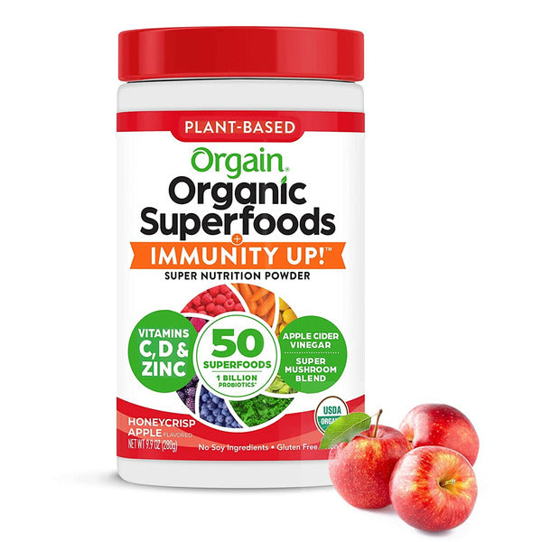 Orgain Organic Honeycrisp Apple Immunity Up! Super Nutrition Powder