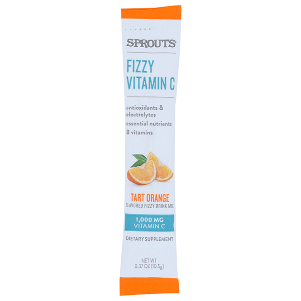 Sprouts Tart Orange Vitamin C Fizzy Drink Packet