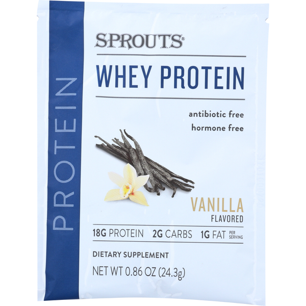 Sprouts Vanilla Whey Protein Packet