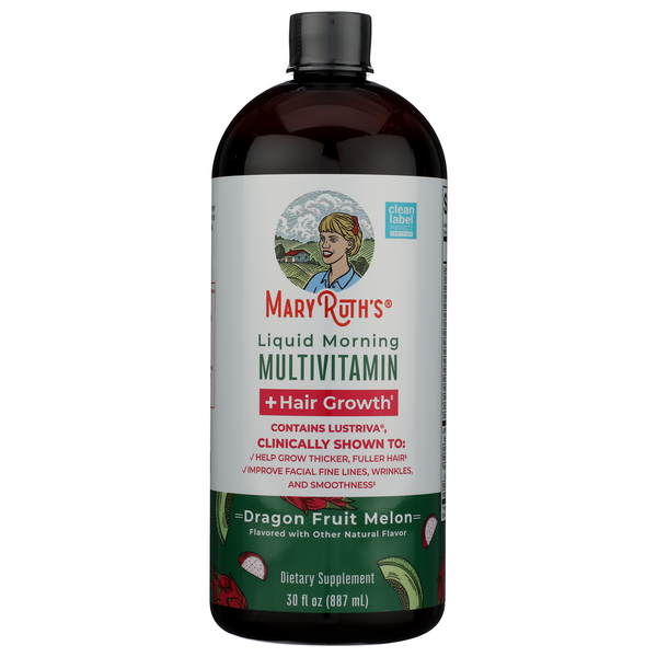 Mary Ruth's Dragon Fruit Melon Liquid Multivitamin + Hair Growth